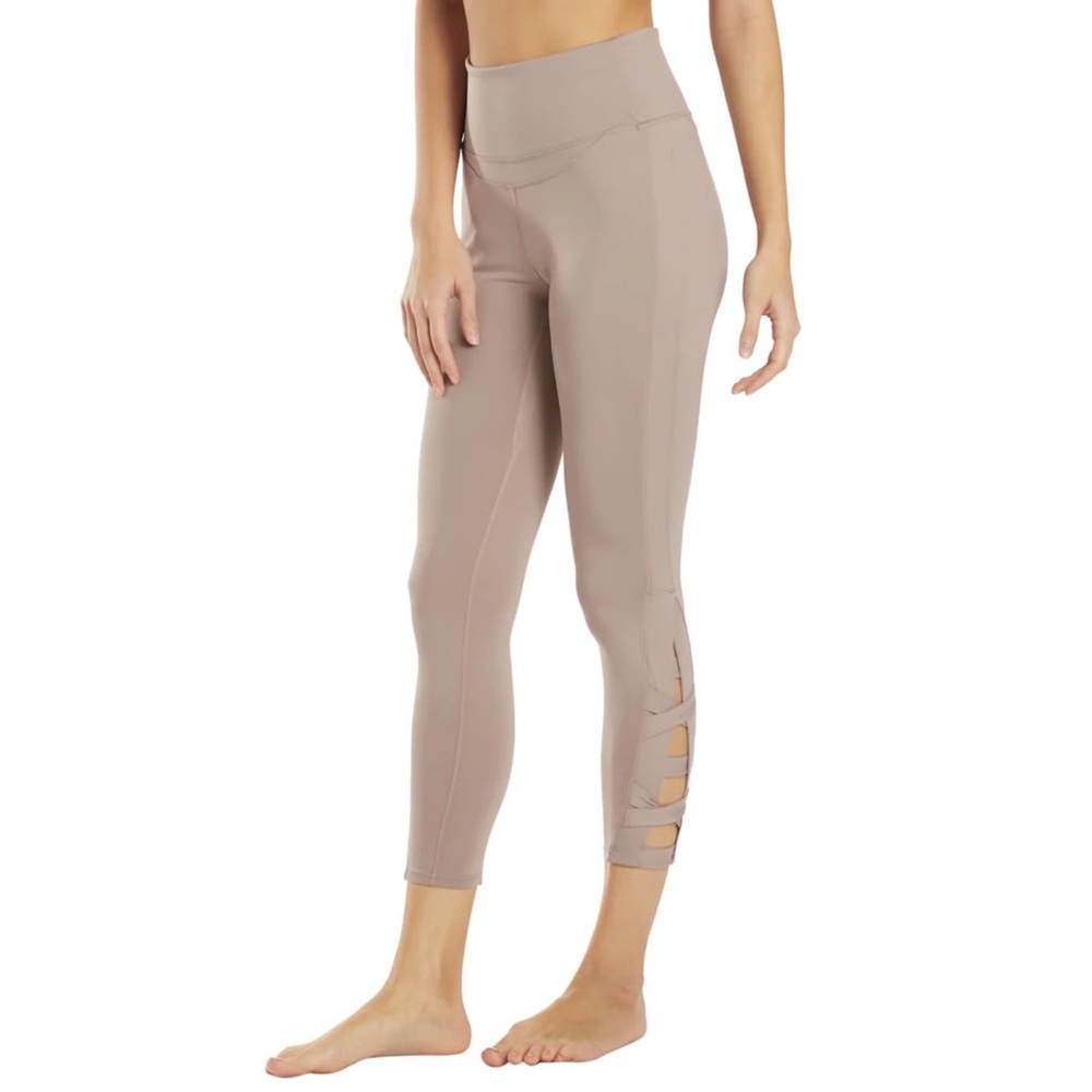 FP Movement by Free People Taupe Cut-Out Leggings